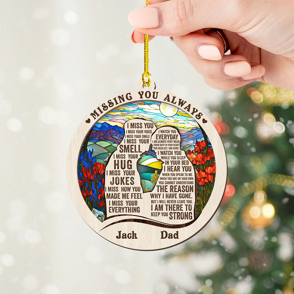 Personalized Heart Christmas Ornament - You Make My Heart Smile