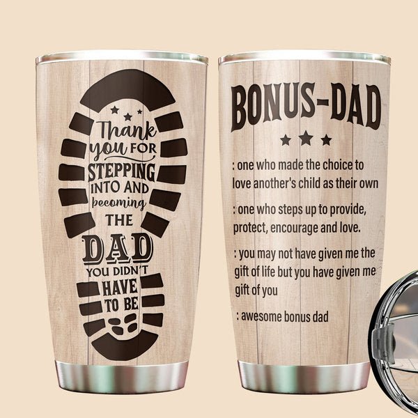 Personalized Dad Grandpa Tumbler Dadasaurus Father's Day Family