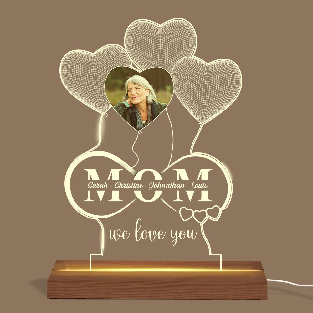 Gifts for Mom Personalized - Personalized Night Light with Picture Text,  Mothers Day Gifts from Daug…See more Gifts for Mom Personalized 