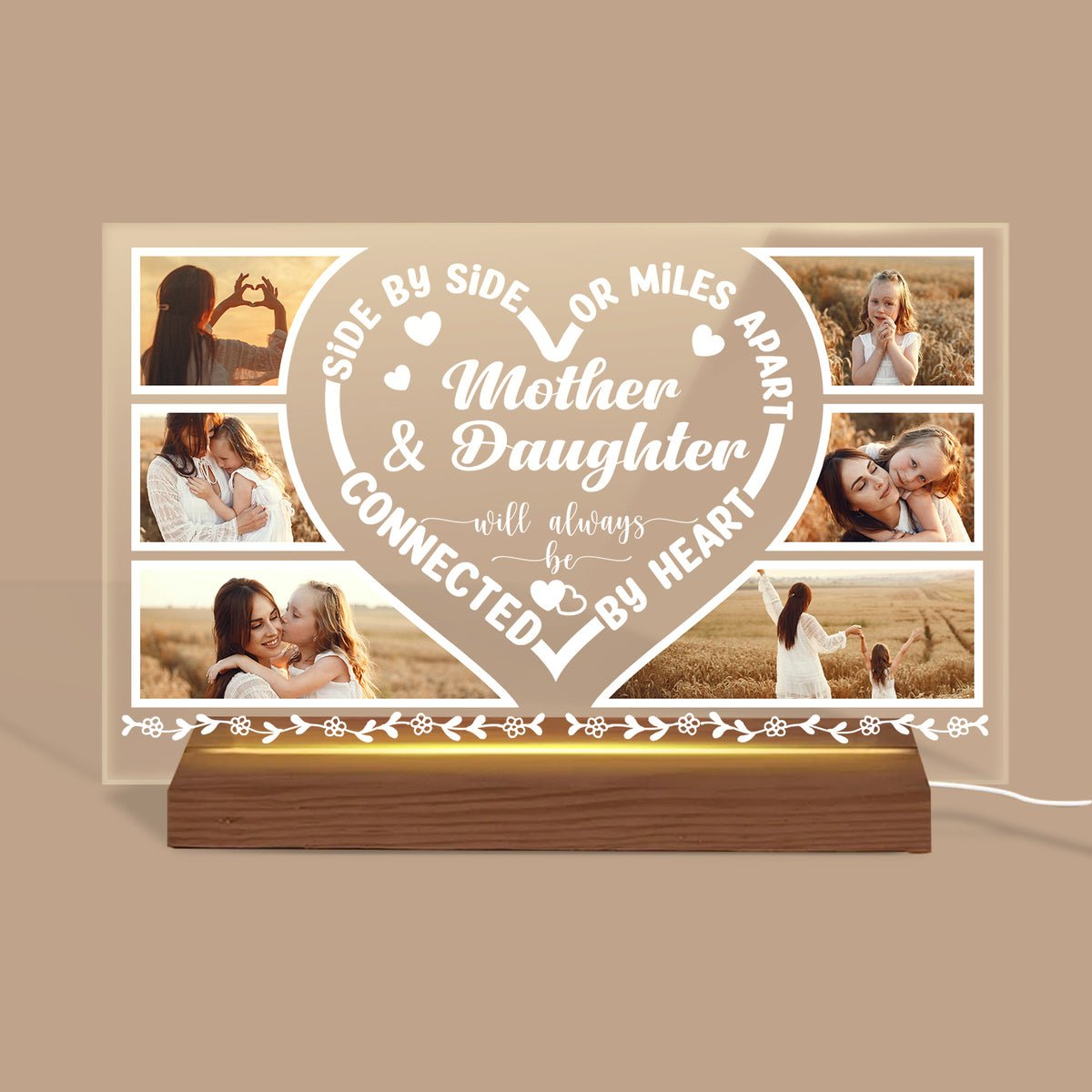 Like Mother Like Daughter Oh Crap - Personalized Acrylic LED Lamp - Best  Gift For Mother