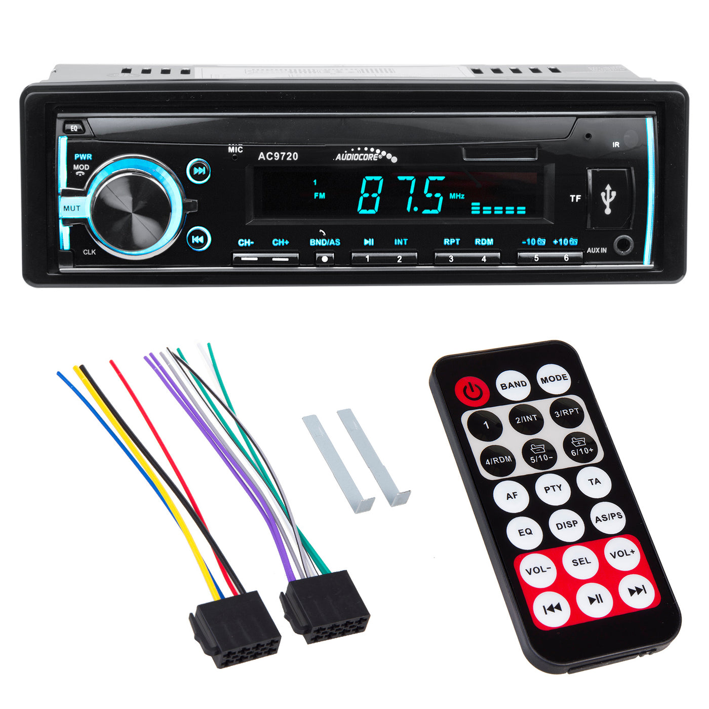 Communistisch transactie knijpen Autoradio Audiocore AC9720 B MP3/WMA/USB/RDS/SD ISO Bluetooth Multicol –  Euroelectronics NL