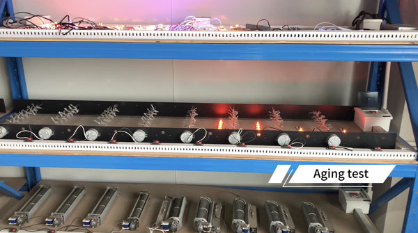 Aging tests on every batch of components to ensure durability