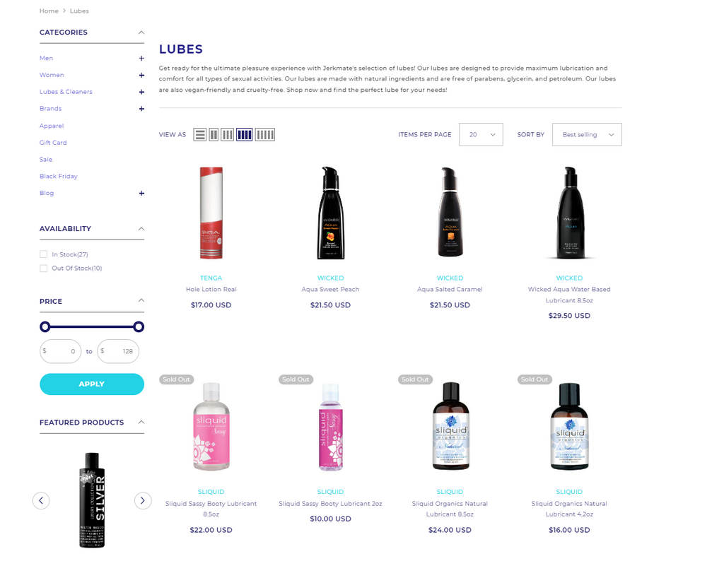 Shop Lube from Jerkmate Shop