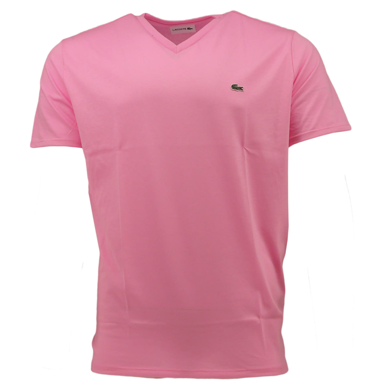 pink lacoste v neck