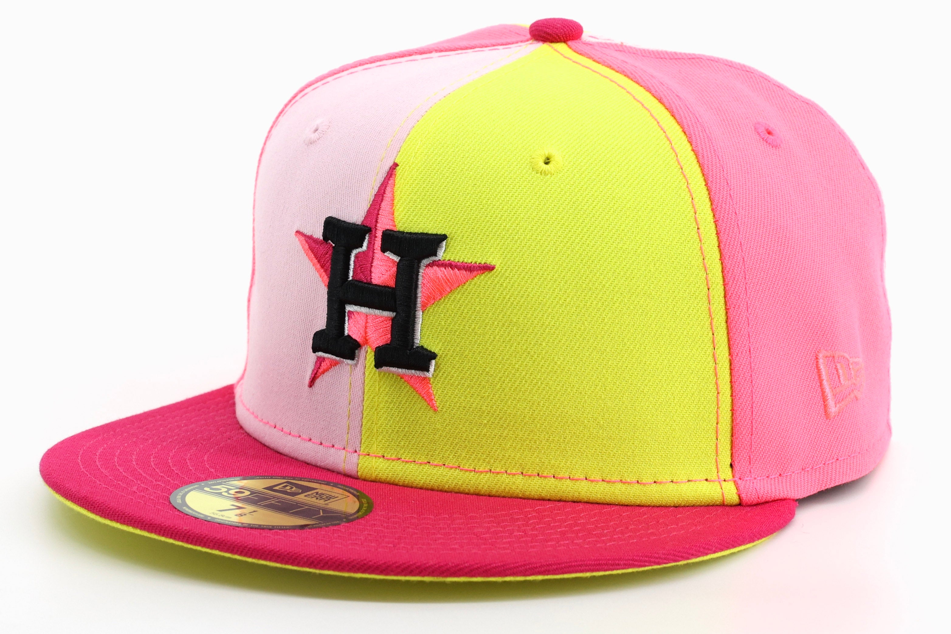 Mens Los Angeles Dodgers New Era Pink 2020 World Series Red Undervisor  59FIFTY Fitted Hat
