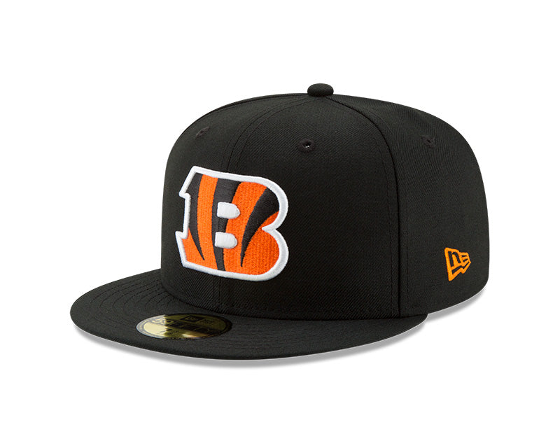 Official New Era Cincinnati Bengals NFL 21 Sideline Road Black 39THIRTY  Stretch Fit Cap B1152_B76