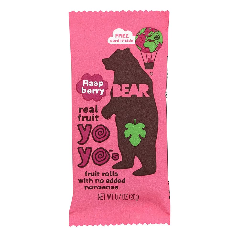 Bear Yoyo - Raspberry Fruit Rolls Single 0.7 OZ - (Pack of 12)