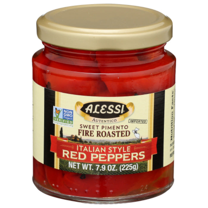 ALESSI - FIRE ROASTED ITALIAN STYLE RED PEPPER, 7.9 OZ - Pack of 12