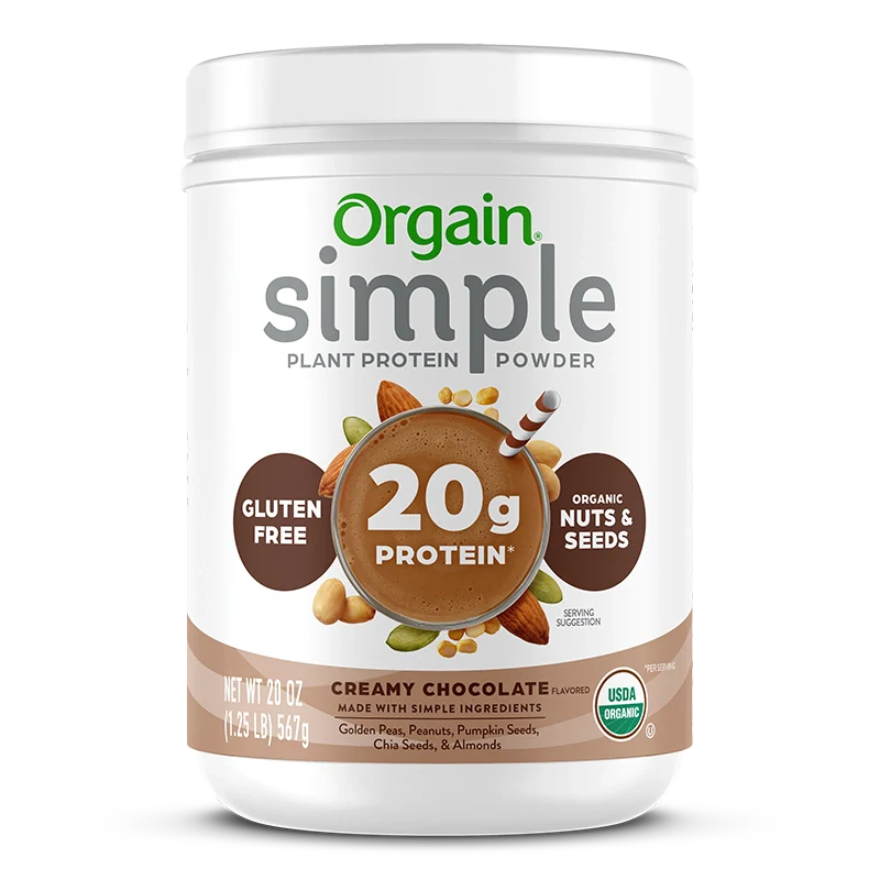 Orgain - Simple Organic Plant-Based Protein Powder - Chocolate, 1.25 lbs