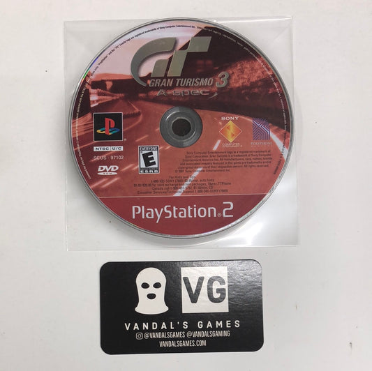 Gran Turismo 3 A-spec - PlayStation 2 PS2 w/ Manual & Reg. Card - Black  Label