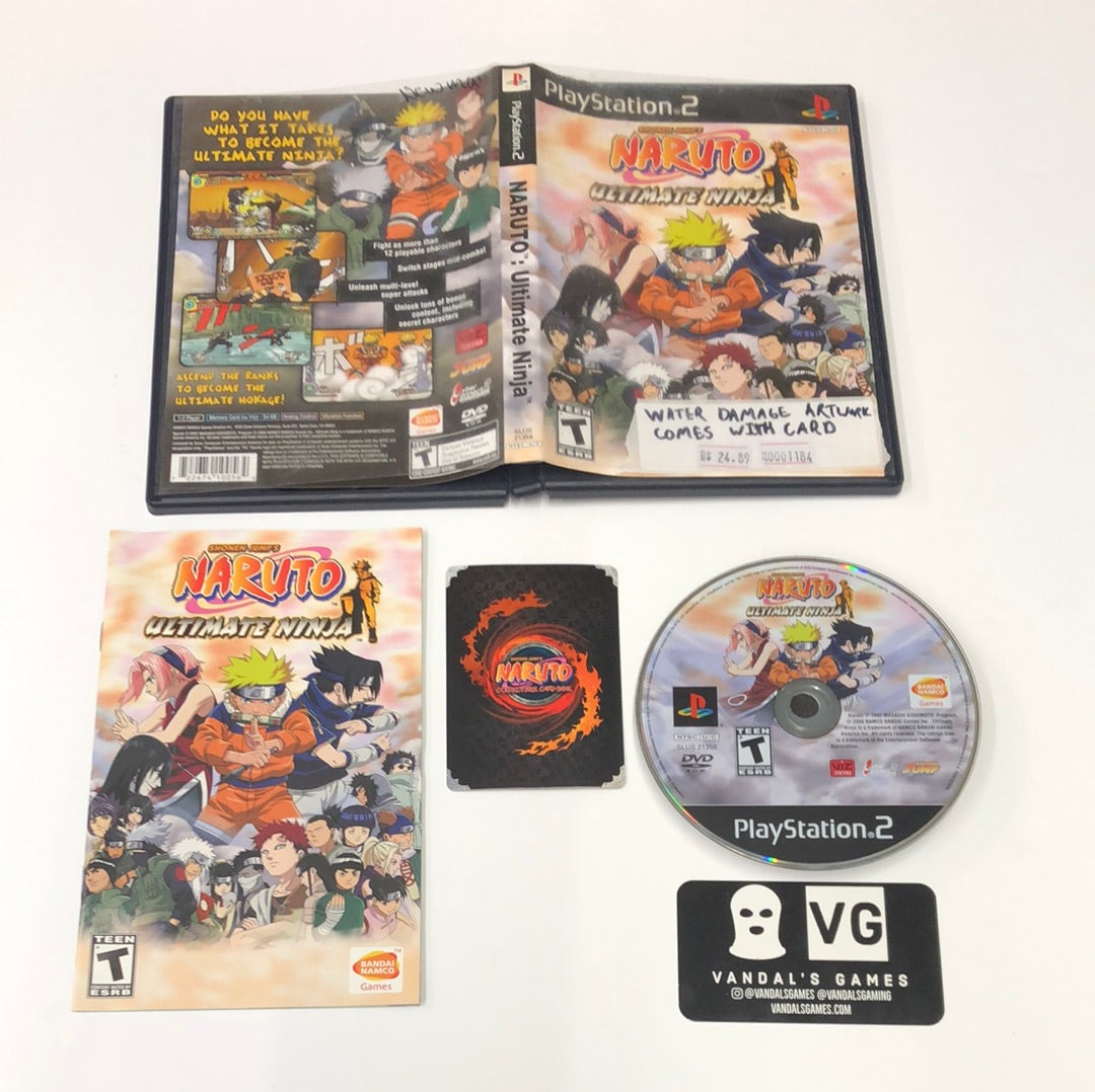 Ps2 - Naruto Ultimate Ninja w/ Trading Card Sony PlayStation 2 Complete #1184