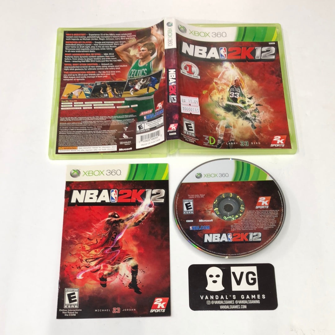 Xbox 360 - NBA 2k12 Larry Bird Cover Microsoft Xbox 360 Complete #111