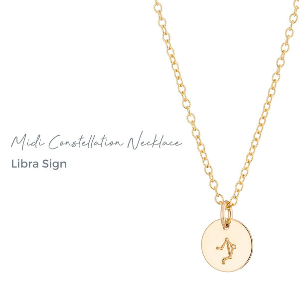 star sign necklace libra
