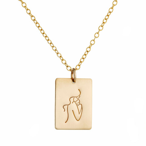 Mum and Baby Zircon Necklace | Pendant | Two Tones – Maddison Whyte