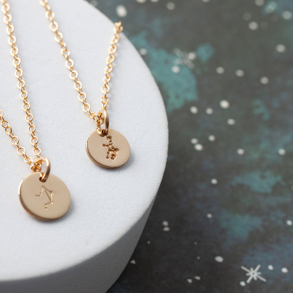 star sign constellation necklaces lulu and belle