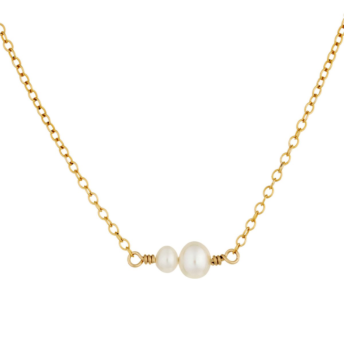 Double Pearl Necklace