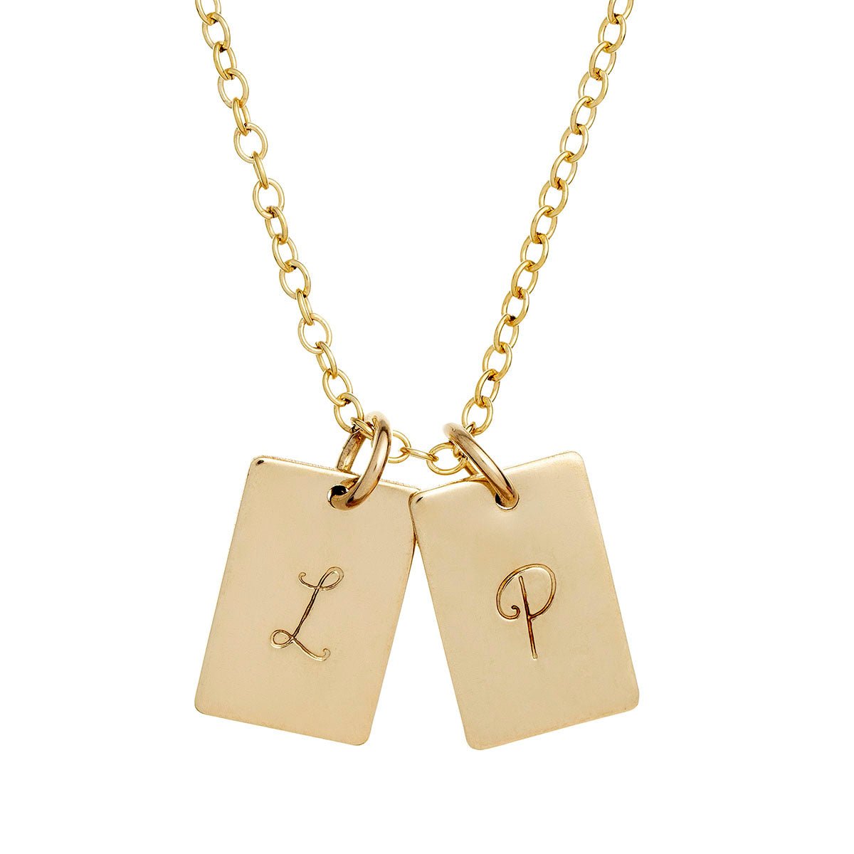 SARAH CHLOE FINE PERSONALIZED- INITIAL OLIVIA DIAMOND NECKLACE