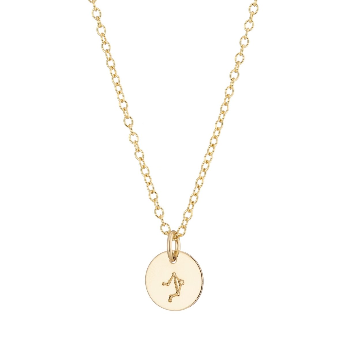 Zodiac Star Sign Charm Necklace in 9ct Gold — The Jewel Shop