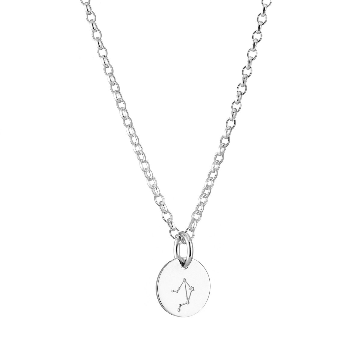 Silver Zodiac Embellished Pendant Necklace - Gemini | Icing US
