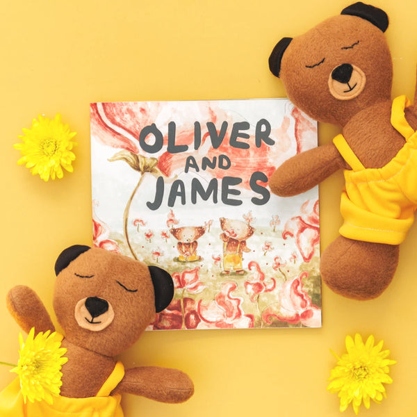 Oliver and James + Plushie