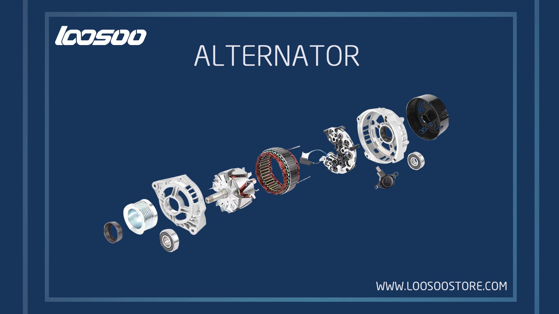 "*OEM & AFTERMARKET* Loosoo high-quality car alternators come with various OE numbers to suit most car models. We are the OEM for more than 70% of the main engines in China. Therefore, customers can trust our product quality in the aftermarket." "*HIGH PERFORMANCE*  We inspect the raw material and each production process rigorously to make sure our alternator motor passes the 100% final tests to lower the risk of any imperfect products going to market." "*QUALITY GUARANTY* Covered by a 2-year warranty, a fast and proactive team is at your service to assist you through each step of ordering if needed." "*CERTIFICATIONS* We have introduced sophisticated testing equipment for support and invested a lot of energy into passing strict third-party inspections and certifications, such as IATF16949, CE, etc." "The Producing Details of Loosoo High Output Alternator • Epoxy resin is painted to enhance the insulation of the copper wire and make the power generation more stable. • The rotors are polished by a precise automatic polishing machine to guarantee the conductivity and stability of the products. • Each alternator comes with a test report. Only when the product has passed the test, will the report come out." "Why Choose LOOSOO High-end Alternators? Loosoo has more than 30 years of manufacturing experience with the best alternators. As a strong and solid company, we strive to provide our business partners with the most valuable products to maintain a prosperous and sustainable relationship in the long term." For more information, please send your inquiry, we will come back to you in the shortest time. LOOSOO, your auto parts.
