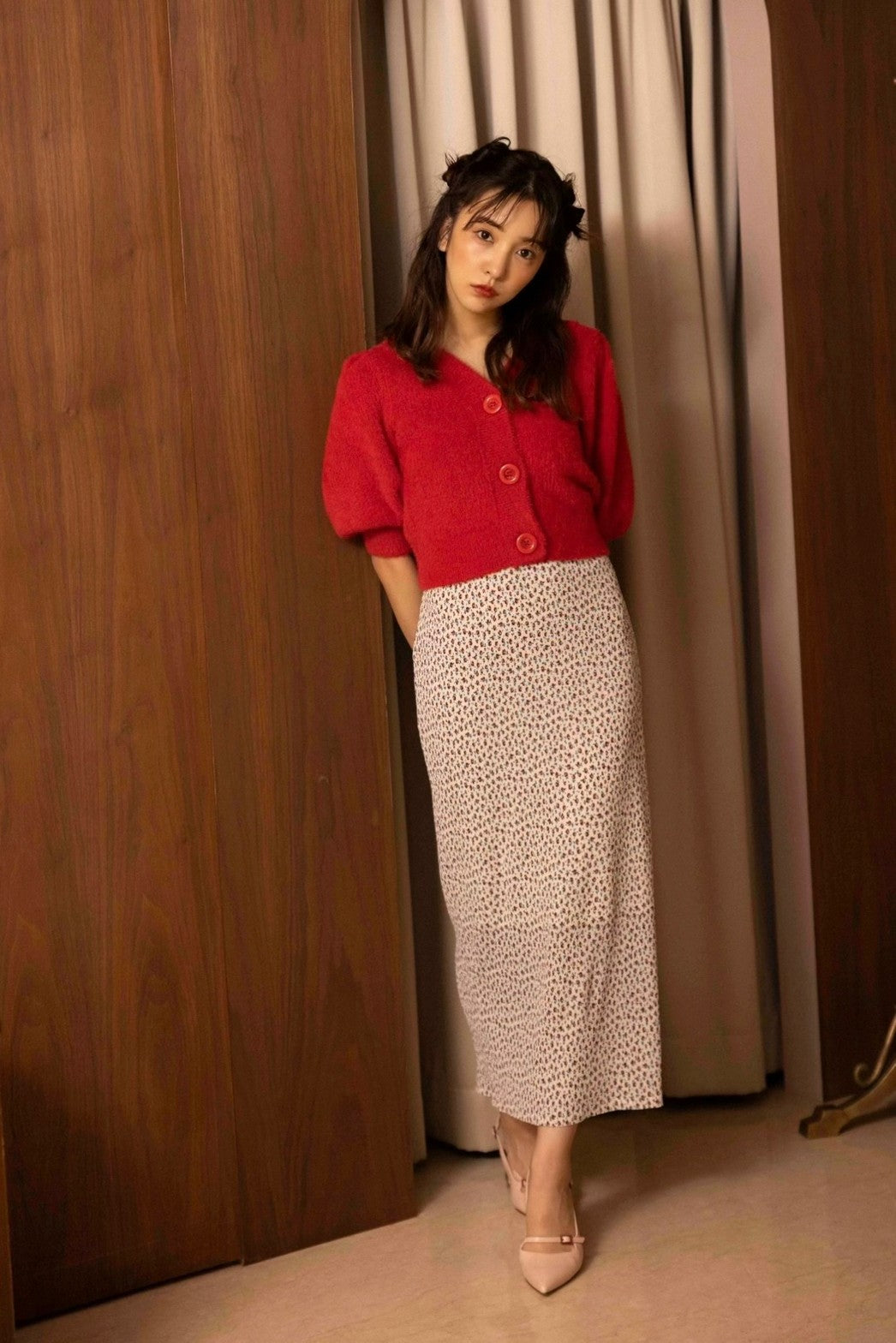 Tweed skirt – Rosy luce