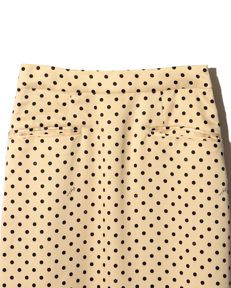 DOTS FLOWER SKIRT - YELLOW Rosy luce | bullmastiffcreek.com