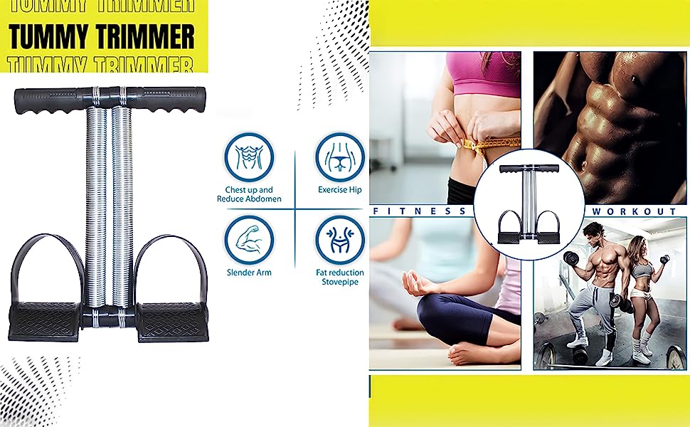 Fitness Tummy Trimmer for Women and Men, Home Gym Equipment, Workout  Equipment