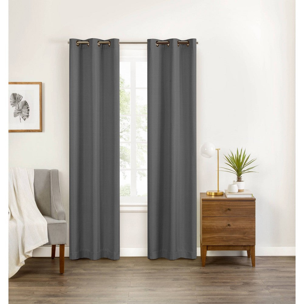 40"x84" Eclipse Blackout Celeste Window Curtain Panel Gray - 1 Panel
