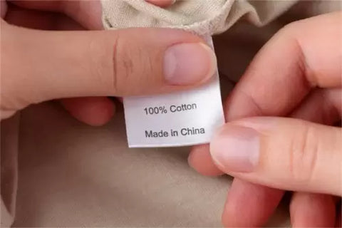 100 percent cotton made in china label