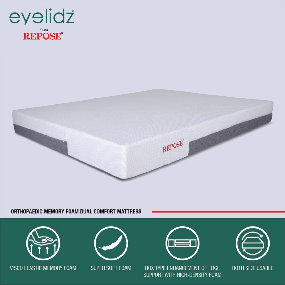 Size: Double Grey(Base) Repose Blended Crush Latex Ortho Bed Mattress,  72x60inch at Rs 12604 in Pune