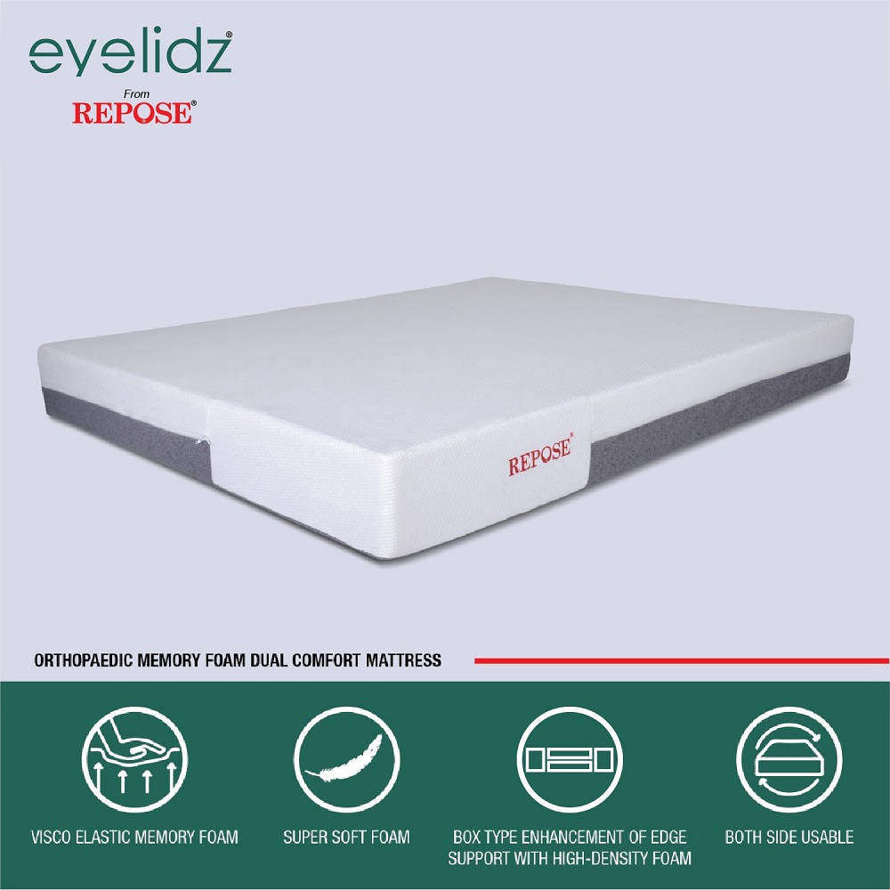 DREAMZEE Ortho-Rest Bonded Foam Mattress - Hard & Soft Comfort (78x72x8  Inches) : : Home & Kitchen