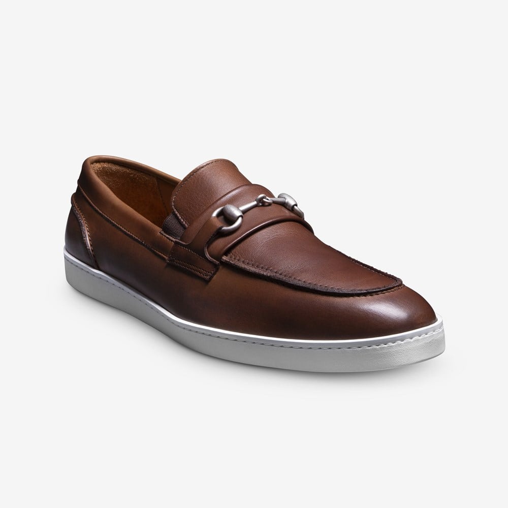 ALLEN EDMONDS RANDOLPH SLIP-ON SNEAKER - WALNUT