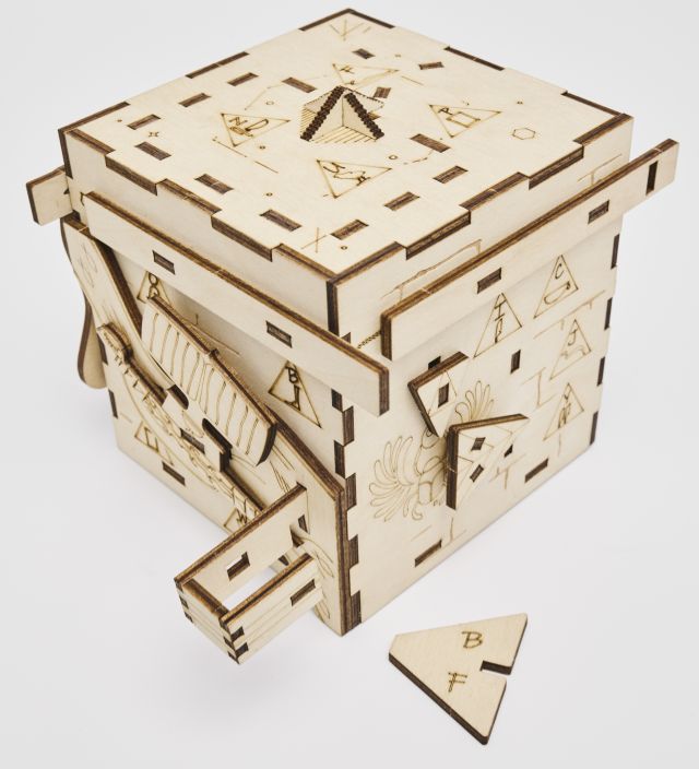 INCAPE Pharaoh's Secret - wooden puzzle box - puzzle box - escape room