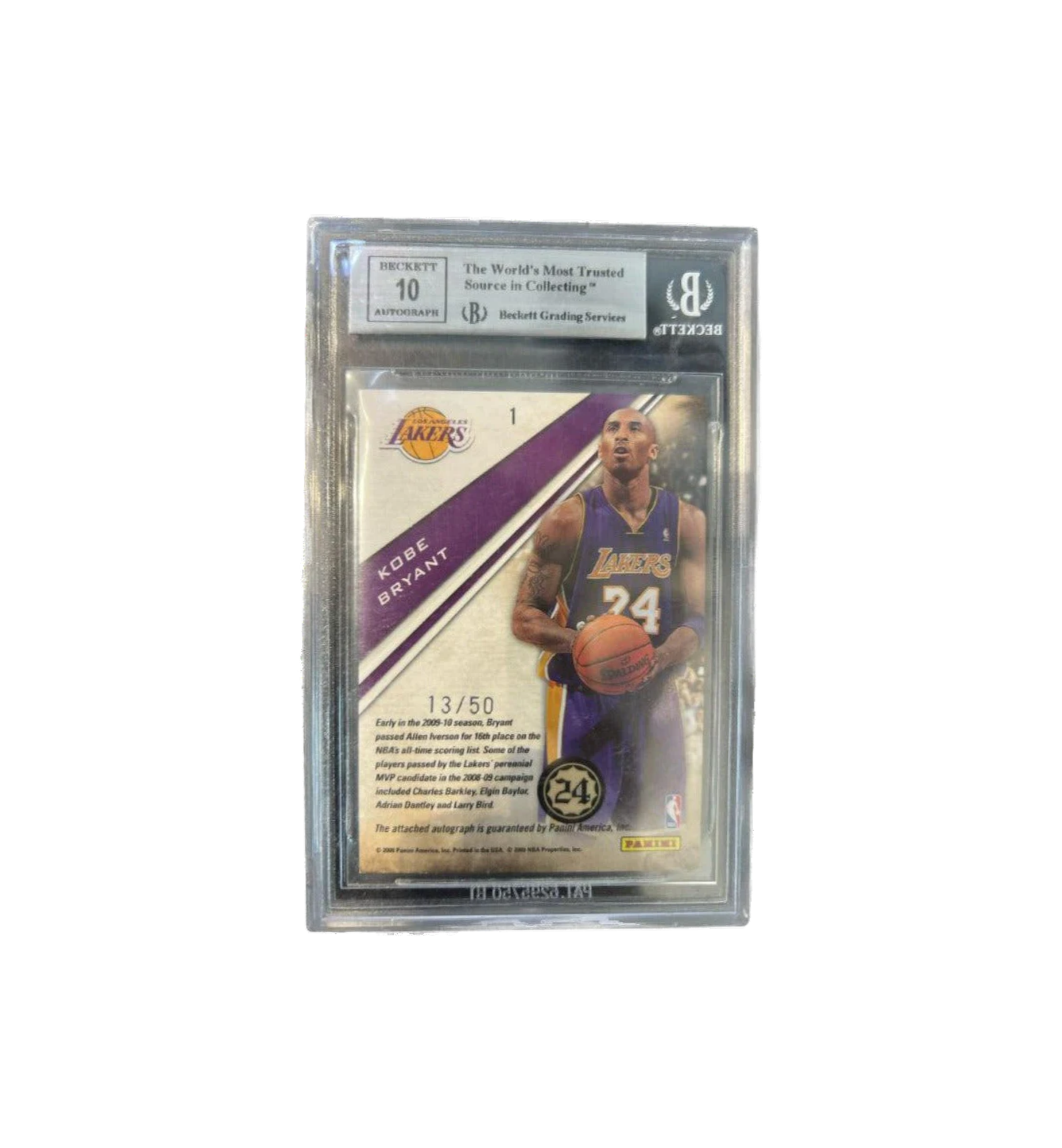 2009-10 Playoff Contenders Award "Contenders Autographs #1 Kobe Bryant" (13 of 50) - 6cac8b9c-6500-4450-a8dc-c43d76e4989e-Photoroom