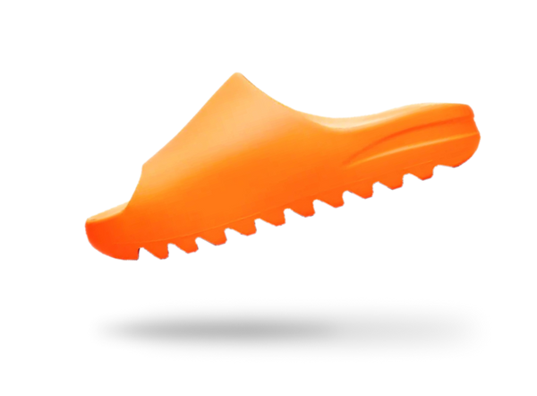 Orange Yeezy Slides