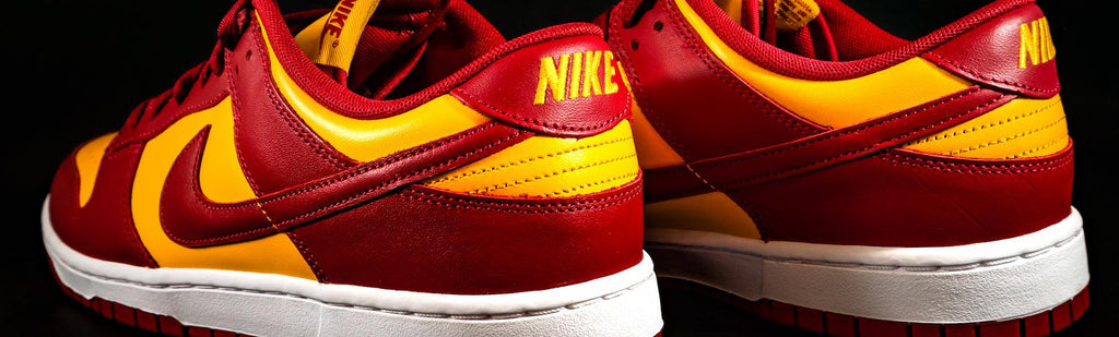 Yellow and wine color dunk low