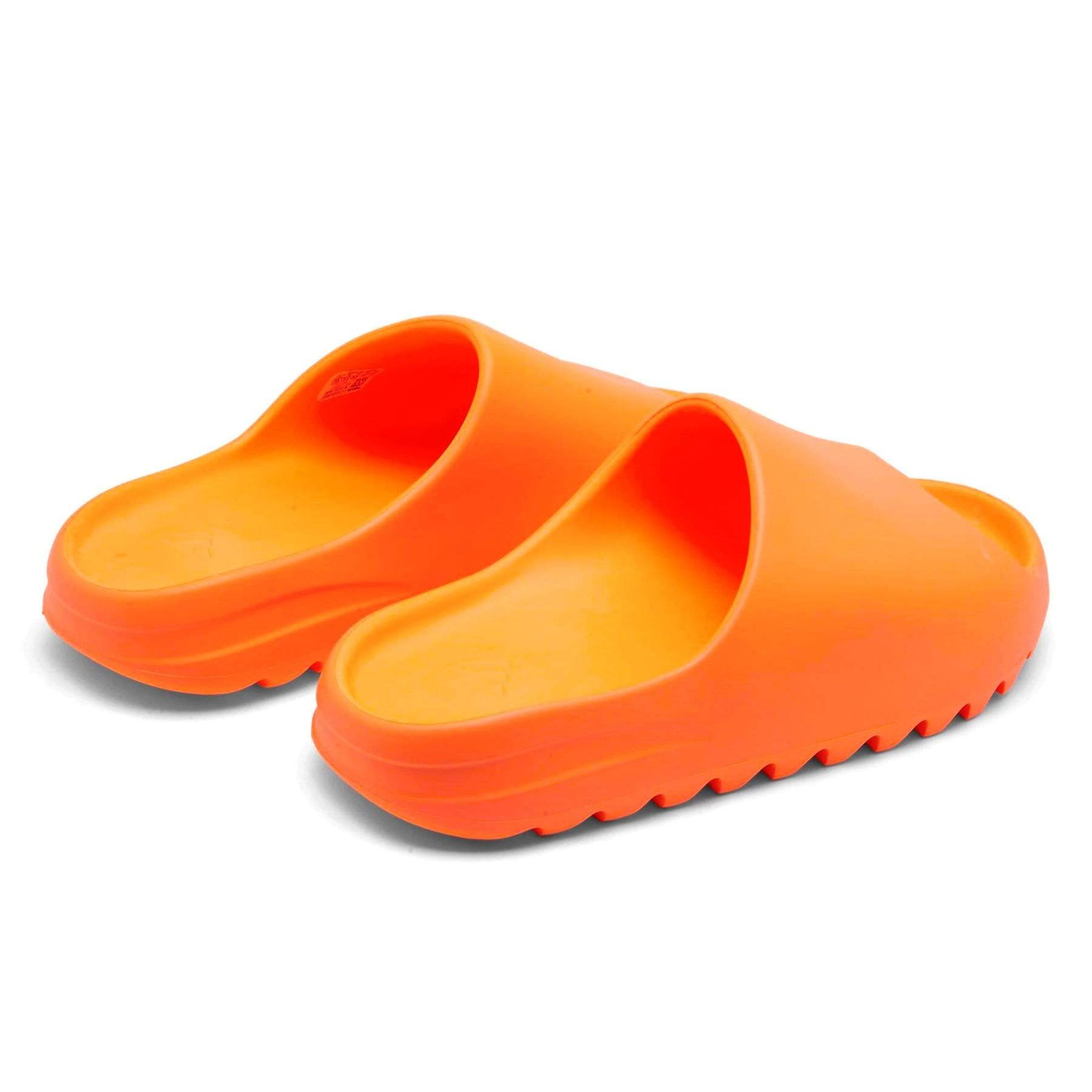 Orange Yeezy Slides