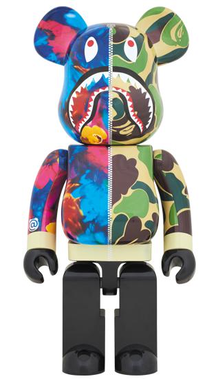 Bearbrick x Bape ABC Camo Shark Clear Blue 1000% – Mad Kicks