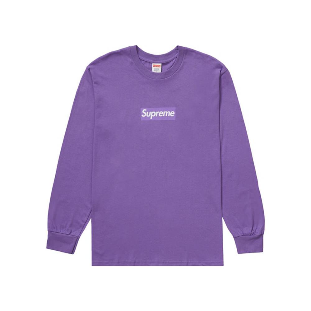 Supreme Box Logo L/S Tee Purple 紫 L