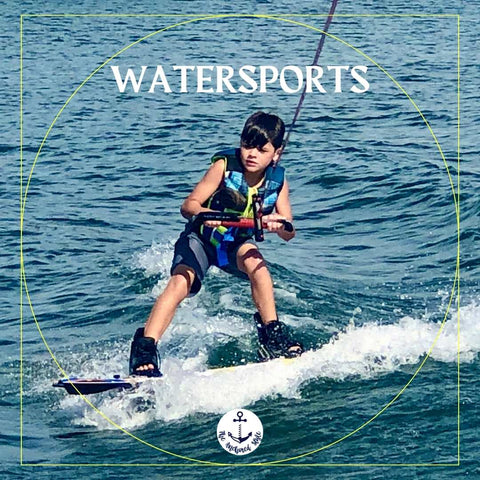 Wakeboarding 9-year-old boy