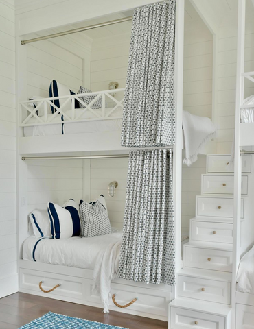 Kelly Caron Designs Lake House Bunk Room