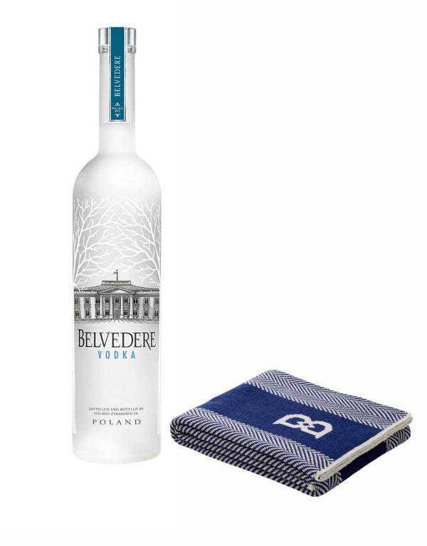 Belvedere Silver Saber Happy Birthday Engraved Bottle