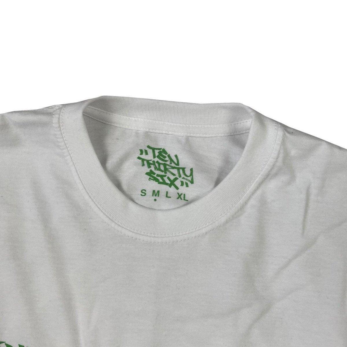 1036 Bomb Tee In White & Green ( 2021 )