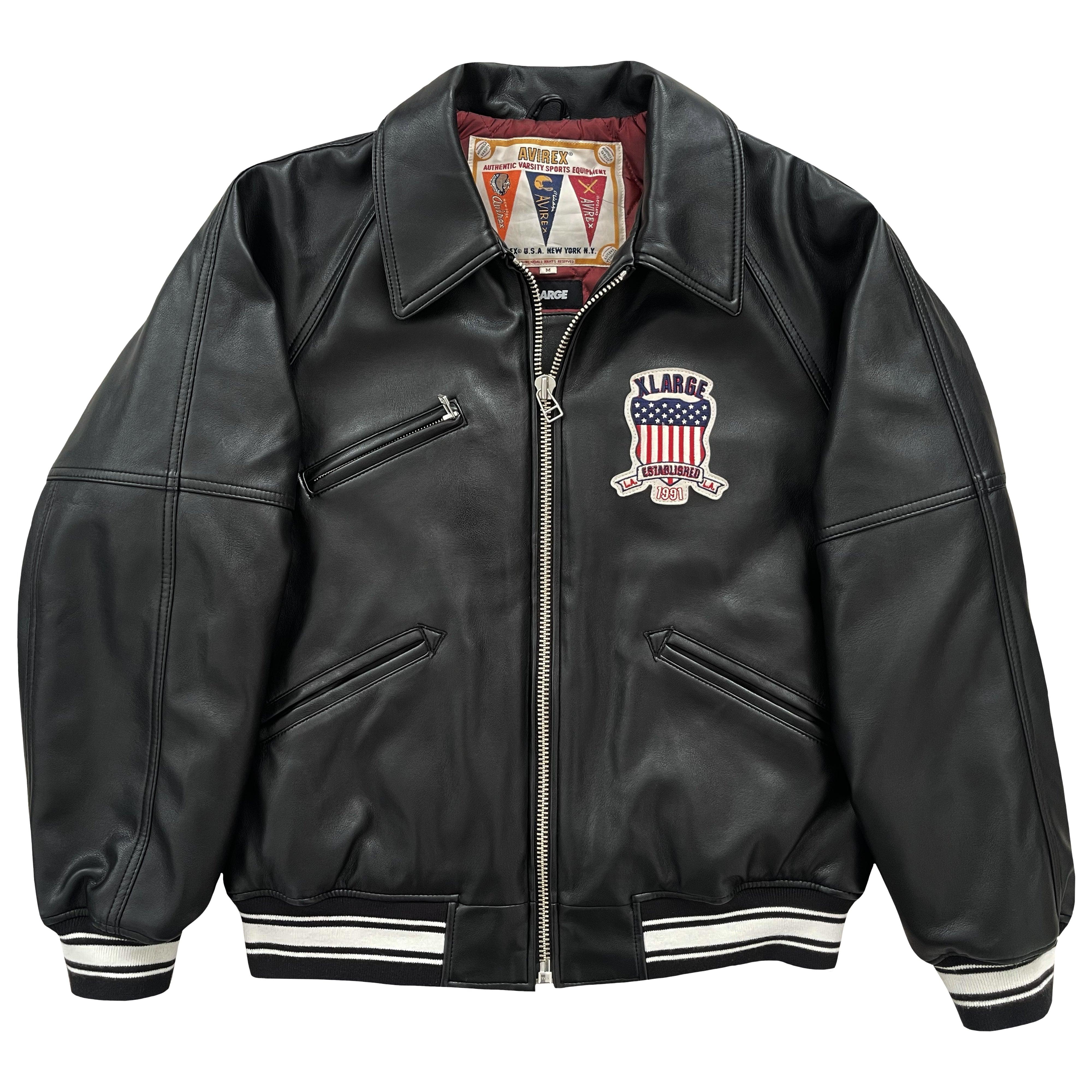 Avirex Icon Leather Varsity Jacket