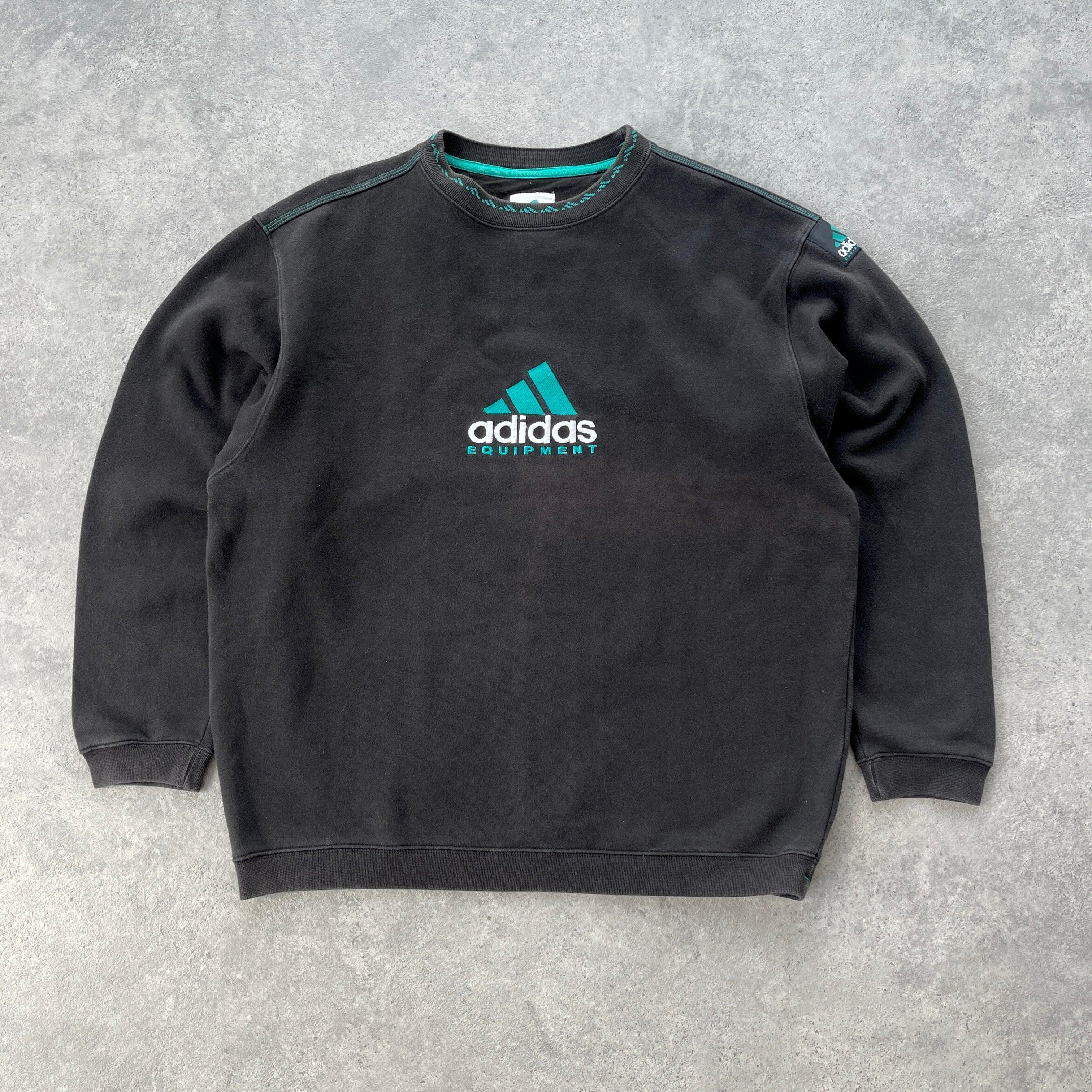 Adidas Equipment 1990s heavyweight embroidered sweatshirt (L)