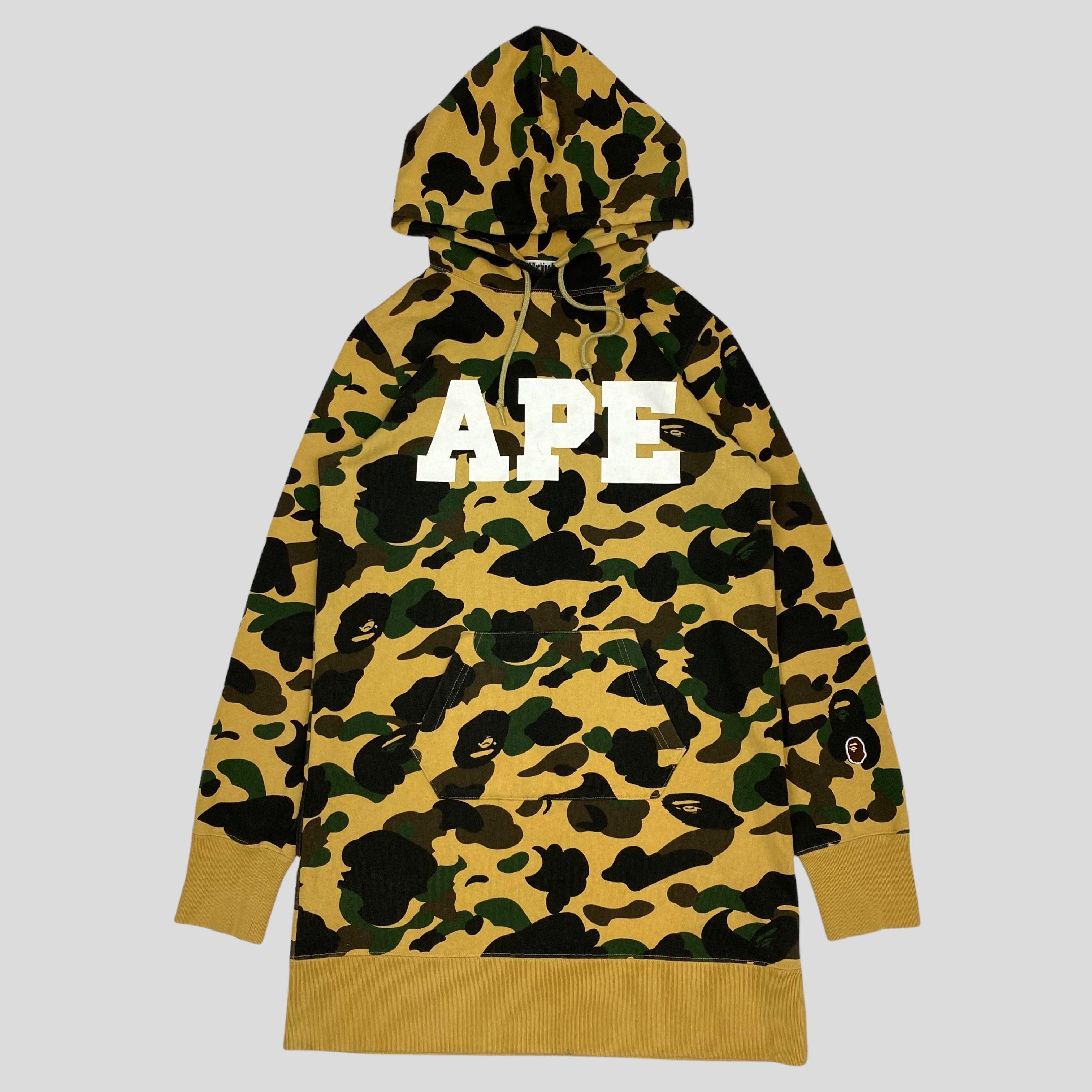 Bape 1st Camo Long Hoodie - S