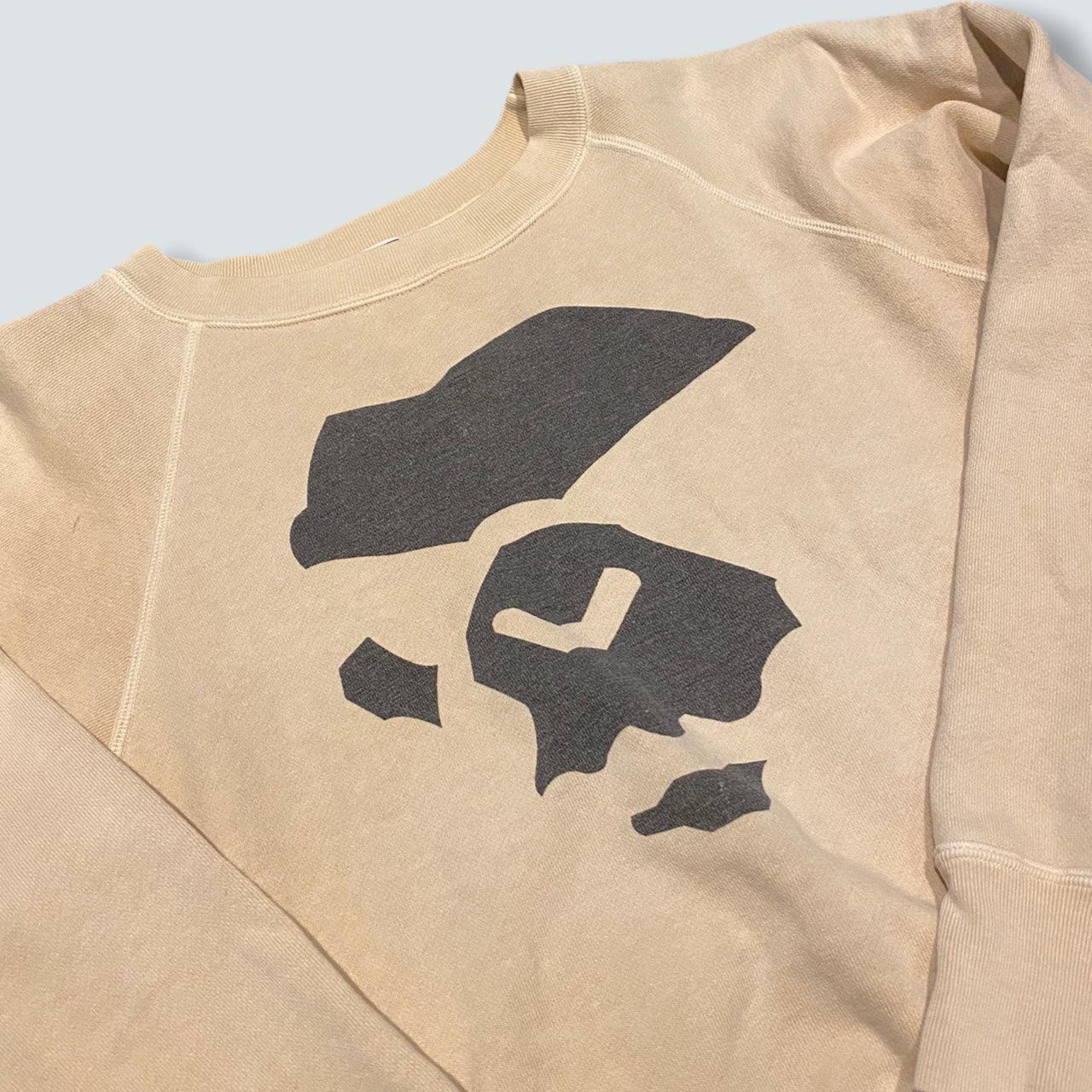 Bape beige crewneck (Xs)