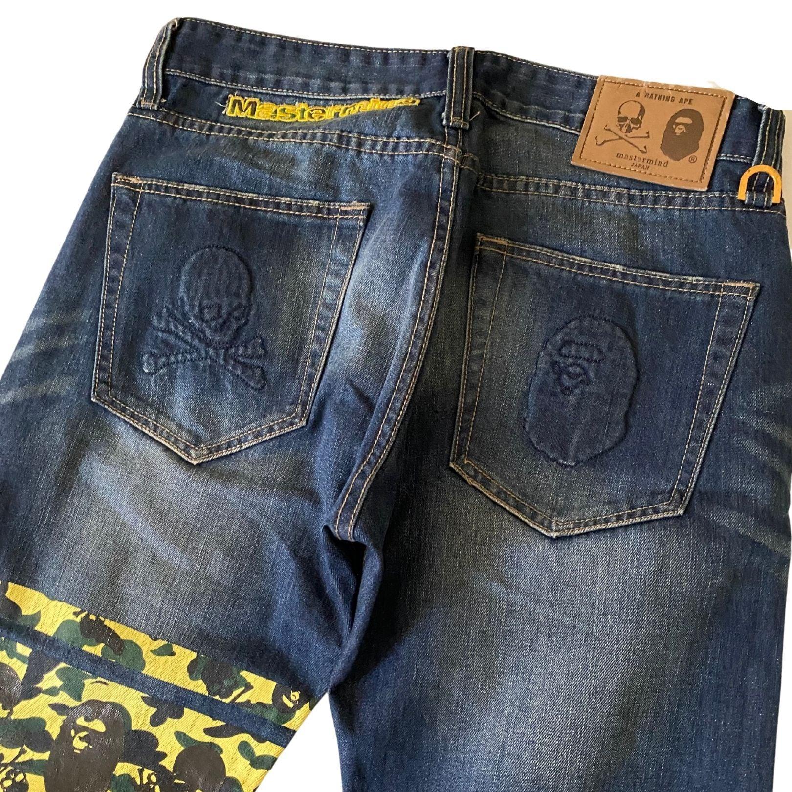 BATHING APE MASTERMIND JAPAN COLLAB JEAN