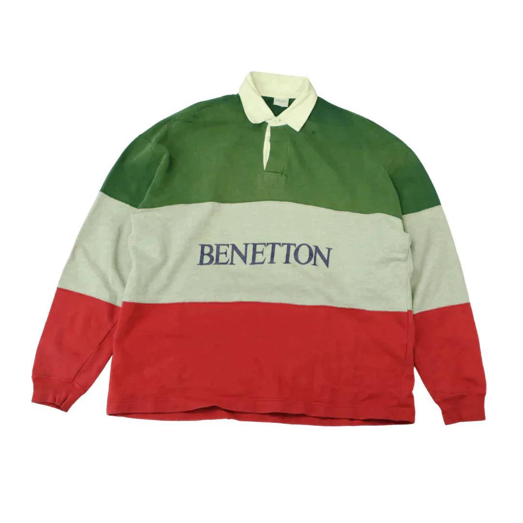 BENETTON CLASSIC STRIPE RUGBY  (L)